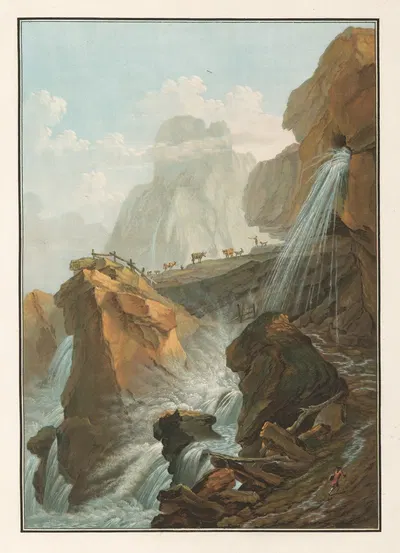 Вид на водопад Гельтен by Каспар Вольф, 1915-1945 — digital art print download