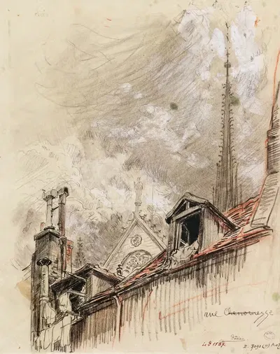 Эффекты крыш на улице Шанонесс by Шарль Жуас, 1915-1945 — digital art print download