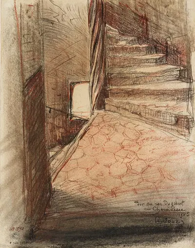 Лестница башни Дагоберта, улица Шанонесс by Шарль Жуас, 1915-1945 — digital art print download