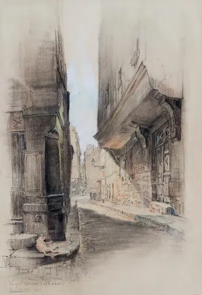 Улица Гренье на воде by Шарль Жуас, 1915-1945 — digital art print download