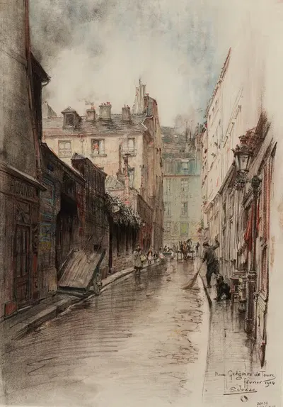 Улица Грегуар де Турс by Шарль Жуас, 1915-1945 — digital art print download