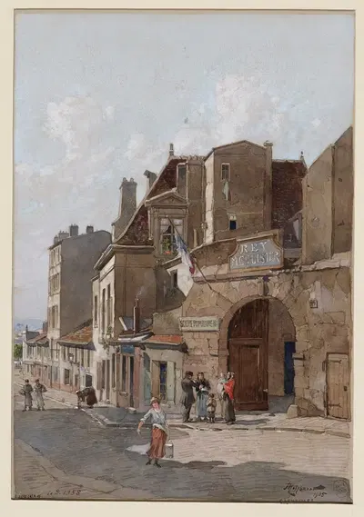 Старая дом censier, монастырь Боншом, 9, улица Бетховена, 16-й округ by Фёдор Хоффбауэр, 1915-1945 — digital art print…
