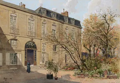 Кабинет физики Людовика XV, 84 rue de Passy, à la Muette by Фёдор Хоффбауэр, 1915-1945 — digital art print download