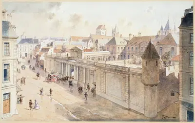Дворец Великого Приора в Темпле, в 1770 году by Фёдор Хоффбауэр, 1915-1945 — digital art print download