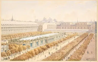 Королевский дворец в 1794 by Фёдор Хоффбауэр, 1915-1945 — digital art print download