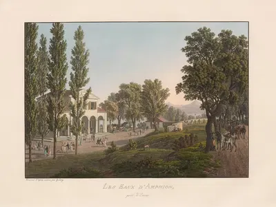 Воды Амфион, недалеко от Эвиана by Габриэль Лори младший, 1811 — digital art print download