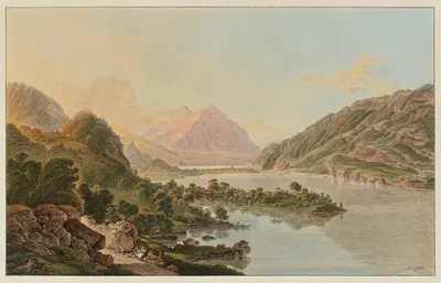 Vûe prise à Iseltwald, sur le lac de Brientz by Heinrich Rieter, 1915-1945 — digital art print download