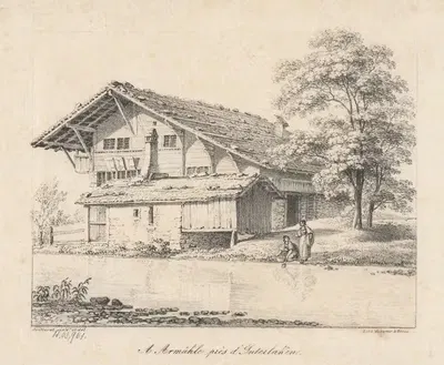 Мельница рядом с Интерлакеном by Жак Анри Жюльера, 1915-1945 — digital art print download