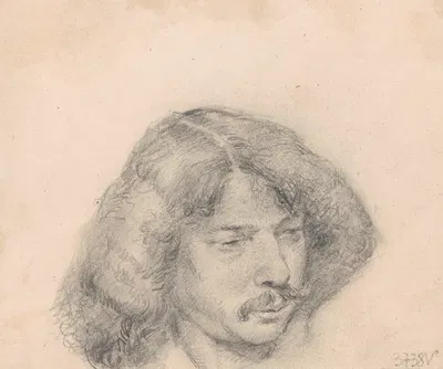 Head of a Man by Ян Виллем Розье — digital art print download