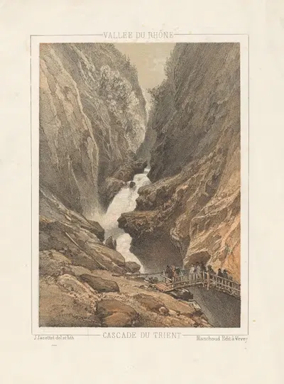 Cascade du Trient by Jean Jacottet — digital art print download