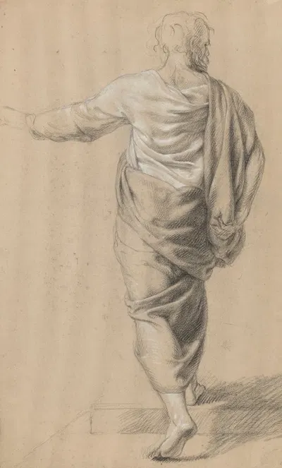 Figure Seen from the Back by Jean Antoine Verschaeren — digital art print download