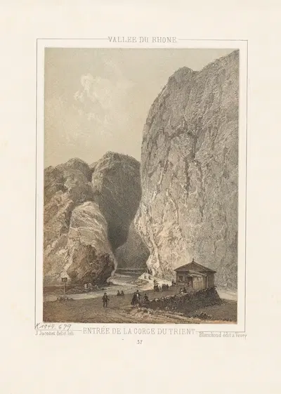 Entree de la gorge du trient by Jean Jacottet — digital art print download