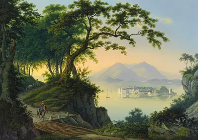 Isola Bella lago di Maggiore by Johann Heinrich Bleuler the Younger — digital art print download