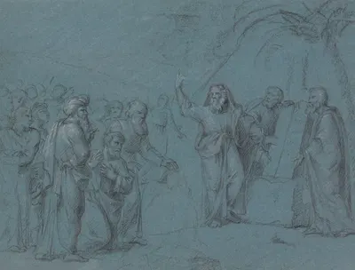 Moses and the Tablets of the Law by Jean Antoine Verschaeren — digital art print download