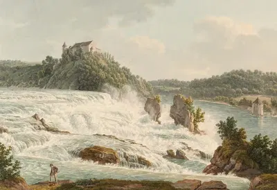Chute du Rhin 2 by Johann Heinrich Luttringhausen — digital art print download