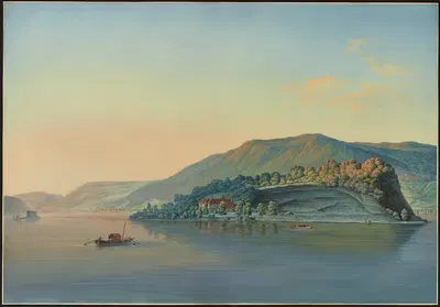 Остров Святого Петра с севера by Иоганн Иосиф Хартманн — digital art print download