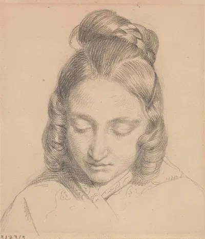 Portrait of a Woman by Jean Antoine Verschaeren — digital art print download