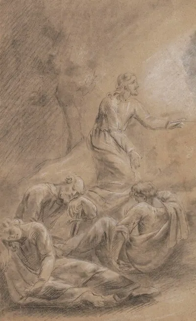 The Agony of Christ by Jean Antoine Verschaeren — digital art print download