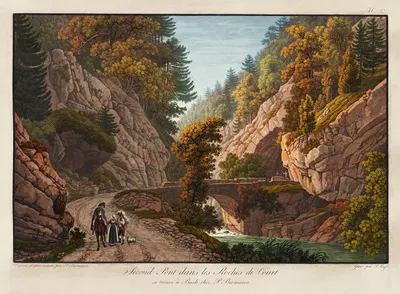 Second Pont dans les Roches de Court by Петер Бирманн — digital art print download