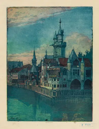 Старый Париж by Пьер-Марсель Руа — digital art print download