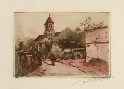 Церковь Святого Петра в Монмартре by Люсьен Марселен Готье — digital art print download