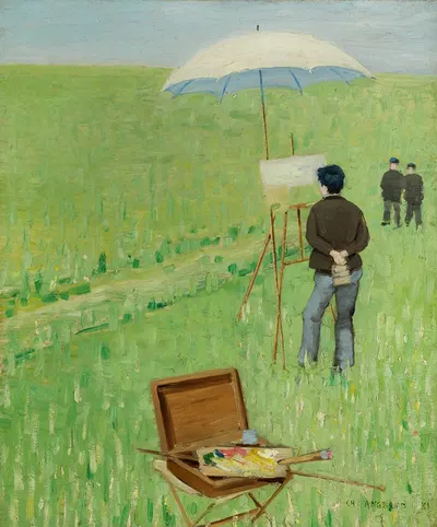 Le peintre en plein air by Charles Angrand — digital art print download