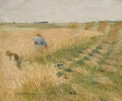 Les Faucheurs by Charles Angrand, 1883 — digital art print download