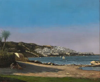 Алжирская бухта by Черубино Пата, 1880 — digital art print download