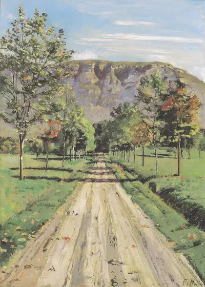 Die Strasse nach Evordes by Ferdinand Hodler — digital art print download