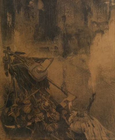 The Death of Ypres by Jules De Bruycker, 1914-1918 — digital art print download