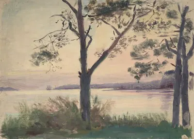 Vue de la rade de Brest depuis Plougastel-Daoulas by Jeanne Jegou-Cadart — digital art print download