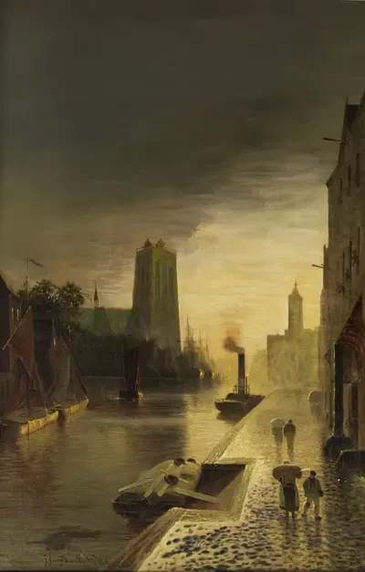 Ansicht von Gent by Johann Jungblut, 1883 — digital art print download