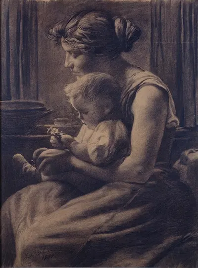 Toilette du matin by Леон Фредерик, 1904 — digital art print download