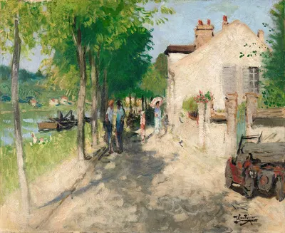 Le quai de la Croix Blanche by Pierre-Eugène Montézin — digital art print download