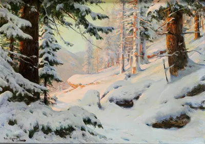 Зимнее солнце by Уолтер Мораз — digital art print download