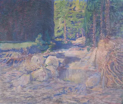 Ruhender Wildbach by August Roth, 1912 — digital art print download