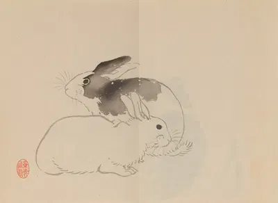 Keinen shūgajō Pl.62 by Имао Кейнин, 1906 — digital art print download