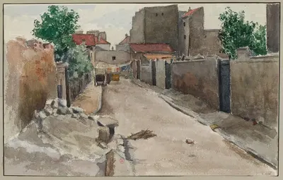 Улица Шамбери, снятая с улицы Ницца на границе by Ф. Сеган, 1896 — digital art print download