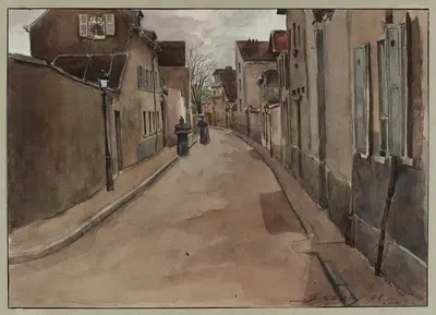 Улица Оливье де Серр, первый участок Вогирар by Ф. Сеган, 1896 — digital art print download
