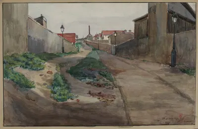 Поле Паско или Пассере, будущий проспект Конвенции by Ф. Сеган, 1896 — digital art print download