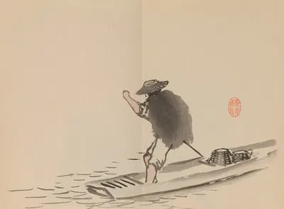 Keinen shūgajō Pl.69 by Имао Кейнин, 1906 — digital art print download