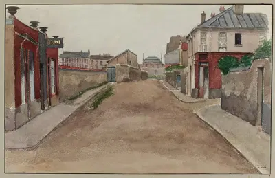 Улица Физо (ранее улица Ницца на границе) by Ф. Сеган, 1896 — digital art print download