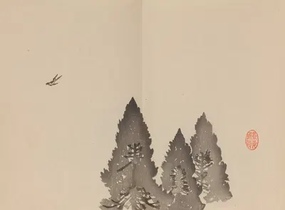 Keinen shūgajō Pl.70 by Имао Кейнин, 1906 — digital art print download