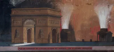 Триумфальная арка на день свадьбы 11 апреля 1810 года by Франческо Пиранези — digital art print download
