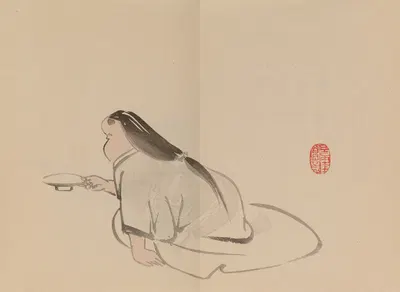 Keinen shūgajō Pl.73 by Имао Кейнин, 1906 — digital art print download