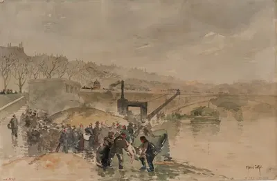 Берега Сены, набережная Лувра, 1-й округ by Франсис Гара, 1896-1906 — digital art print download