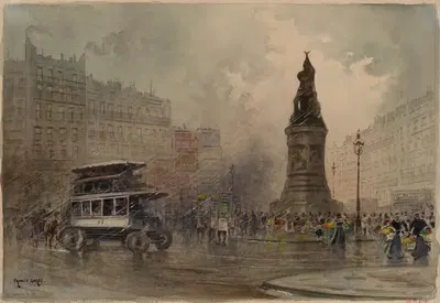 Площадь Клиши, 17-й округ by Франсис Гара, 1903-1913 — digital art print download