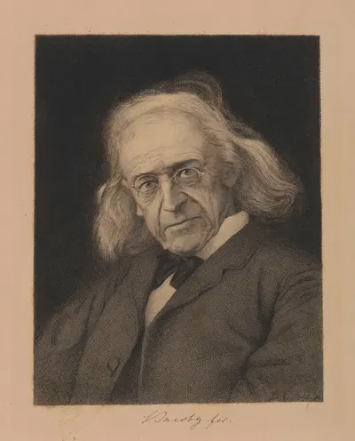 The Archaeologist and Historian Theodor Mommsen by Людвиг Якоби — digital art print download
