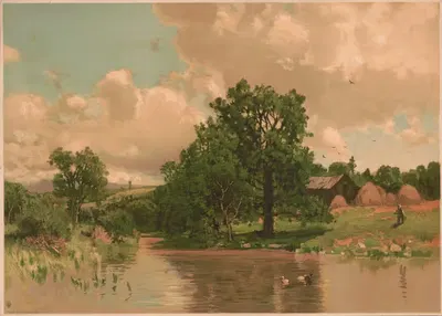 В июне by Джордж Герберт МаКкорд, 1887 — digital art print download