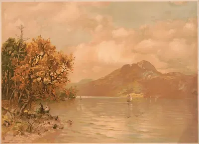 Осень на реке by Джордж Герберт МаКкорд, 1887 — digital art print download